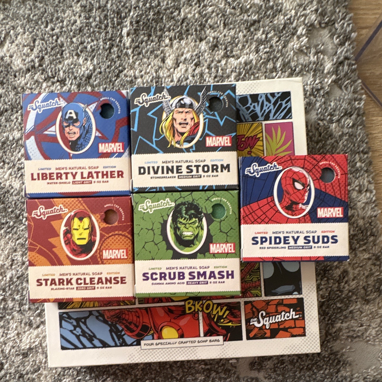 Dr. Squatch Limited Marvel Set Plus Spidey Suds