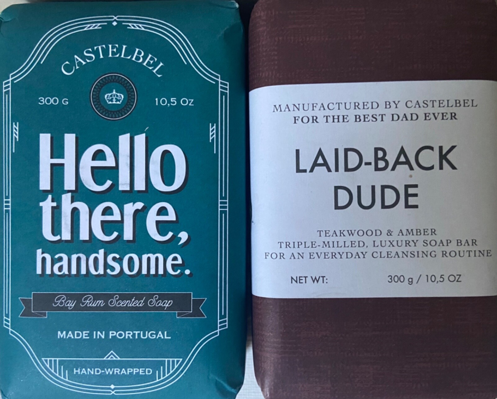 MEN’S Castelbel JUMBO-Sized SCENTED Soap Bars (10.5 OZ) —Your Choice