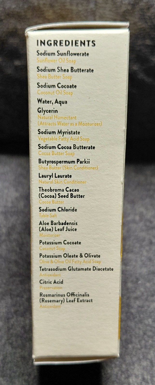 Peet Bros. Shea Butter Bath Bar 5 oz Unscented Moisturizing Palm Oil-Free