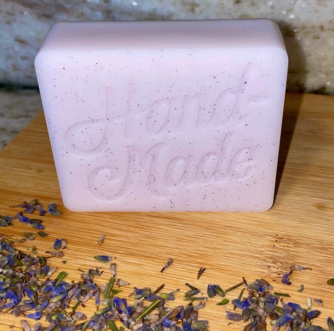All Natural Goat Milk Soap – Lavender Essential Oil, Dried Lavender Buds