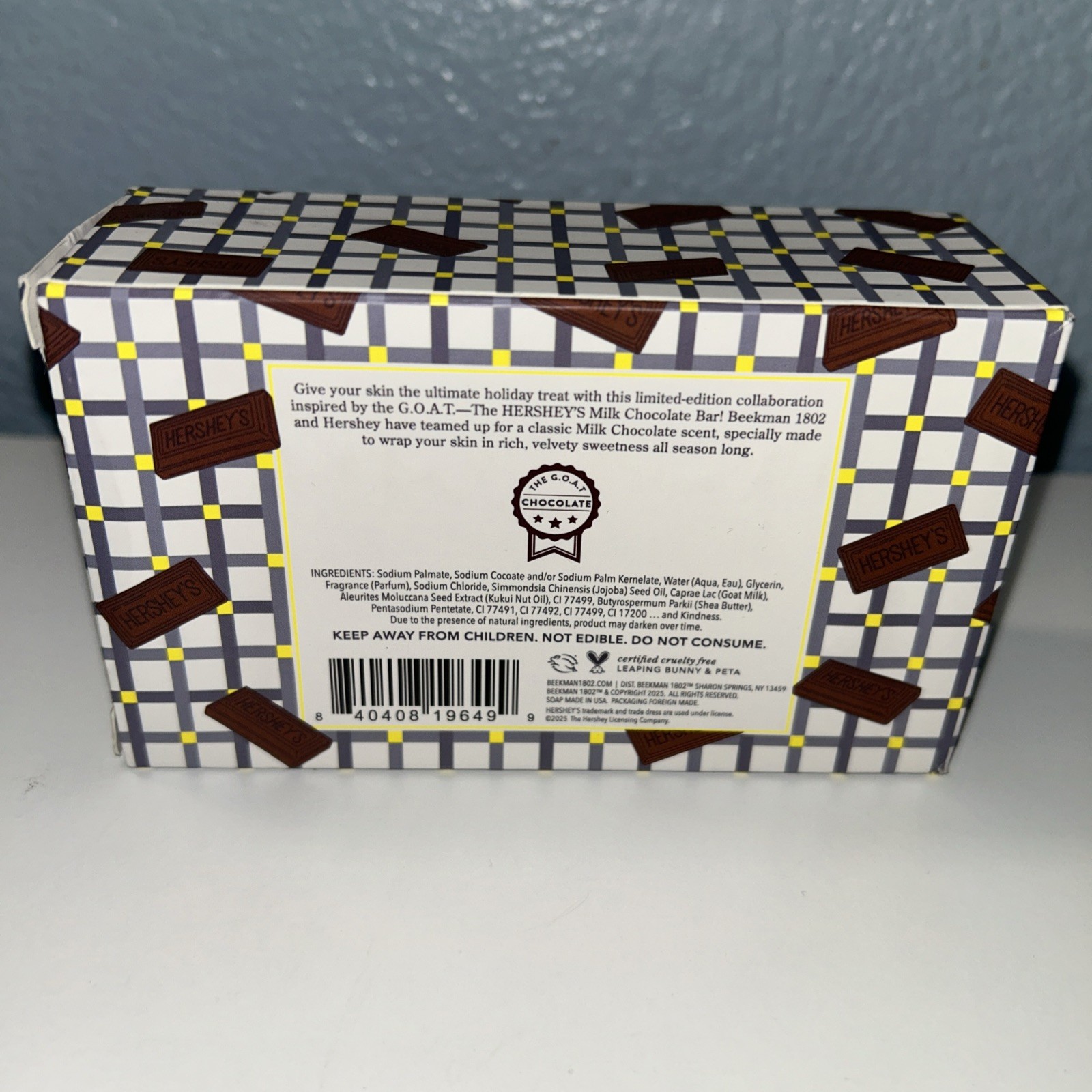 Beekman 1802 Goat Milk Soap 9 oz Hershey’s Milk Chocolate Scented