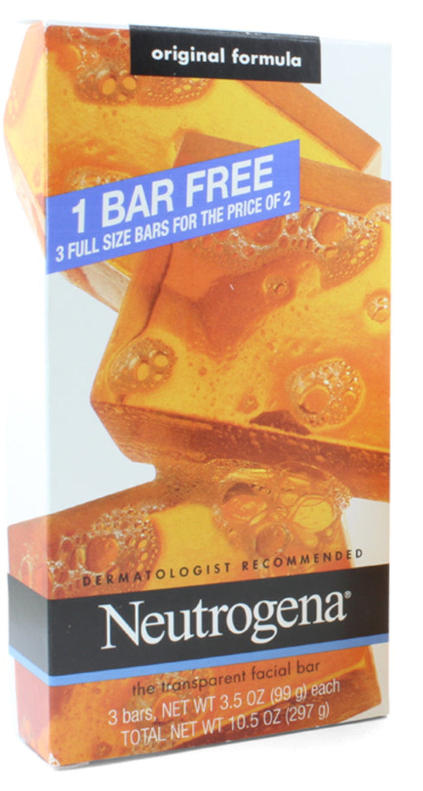 9 Original Scent or Fragrance‑Free Neutrogena Transparent Facial Bars –Free Ship