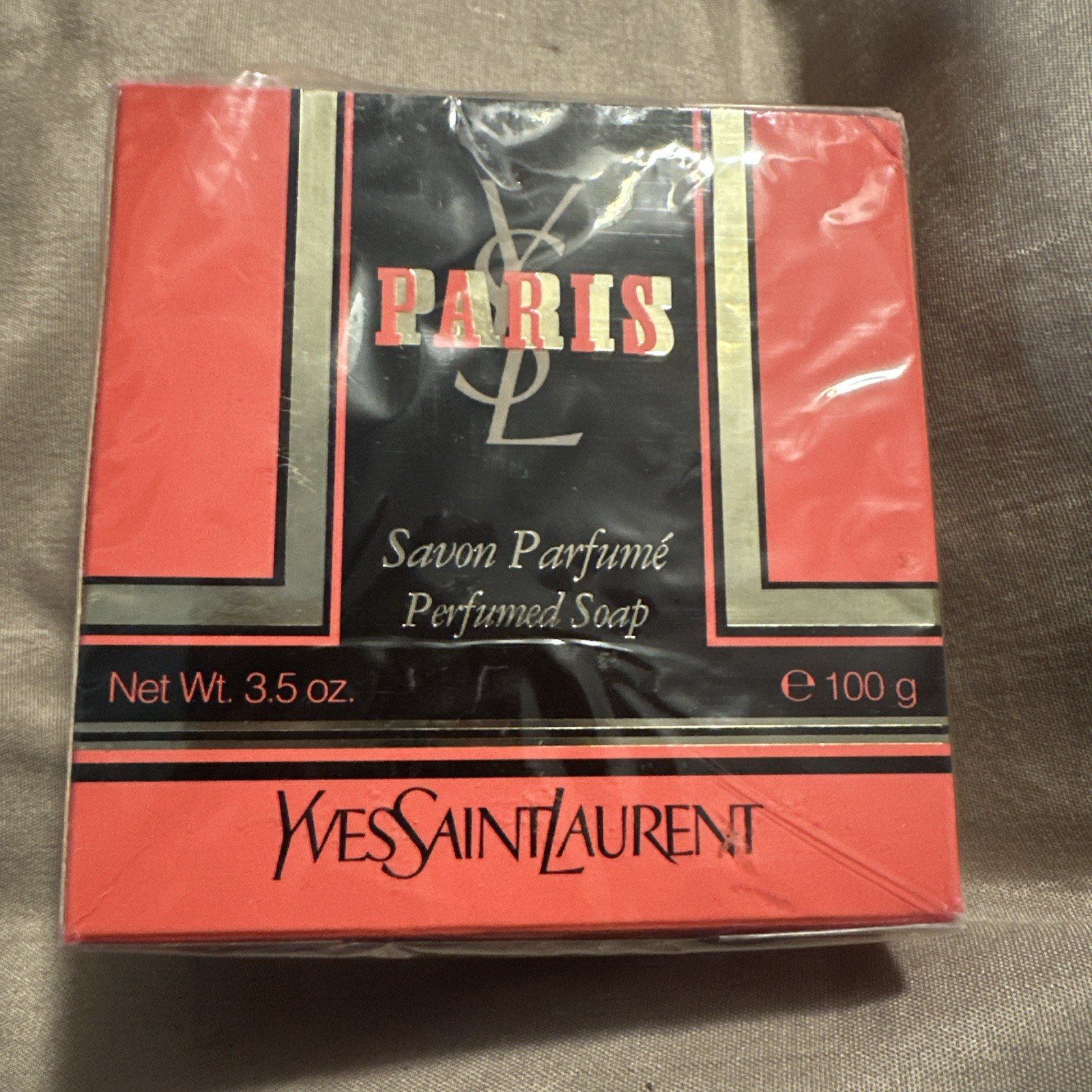 Vintage Paris YSL Perfumed Soap Savon Yves Saint Laurent *Sealed Box*