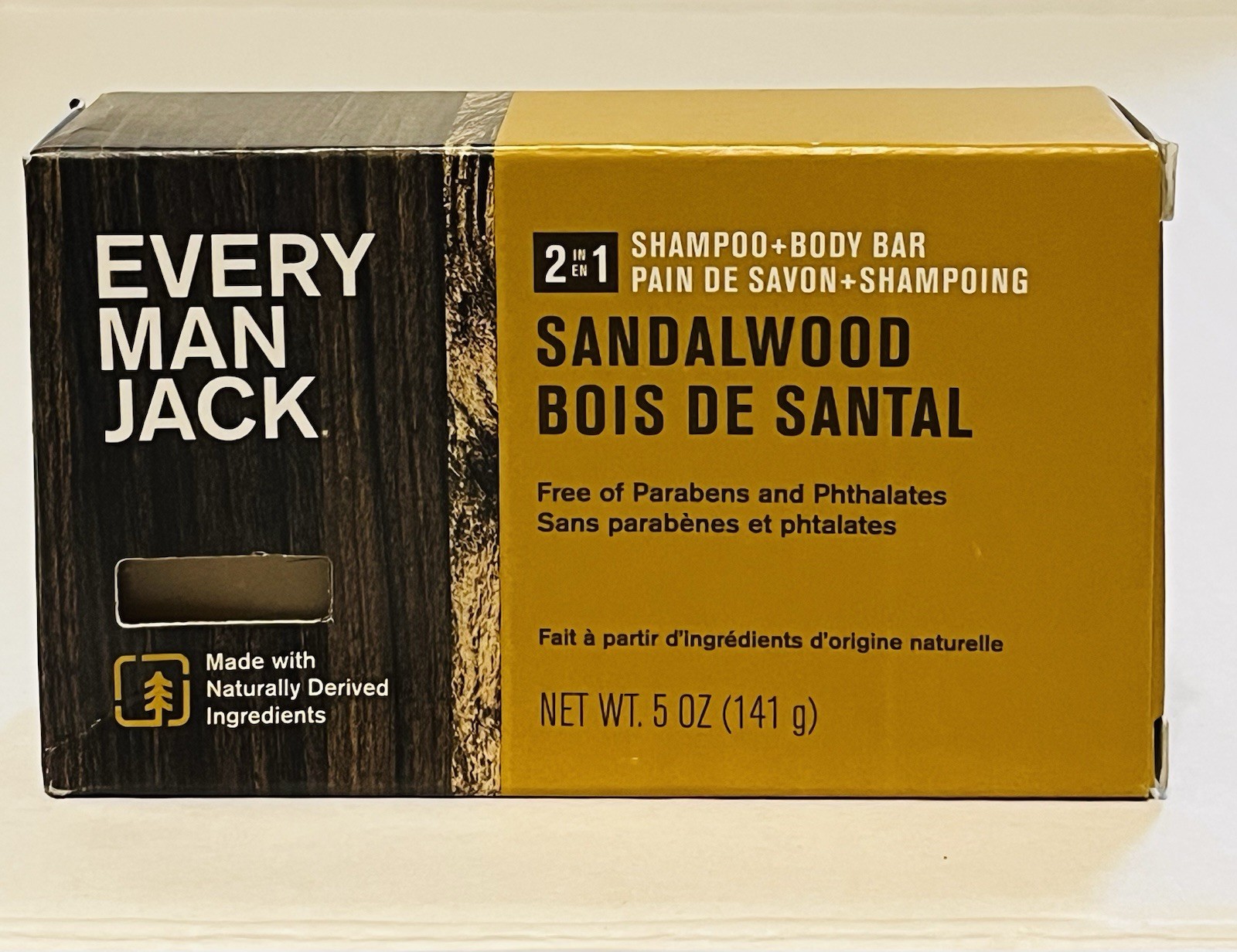 Every Man Jack Sandalwood 2-in-1 Shampoo + Body Bar Soap 5 Oz Each Lot Set Of 6