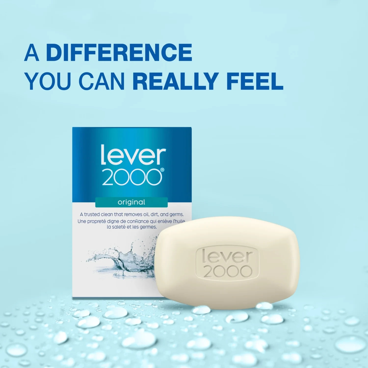 Lever 2000 Perfectly Cool Bar Soap, Original Refreshing for Dry Skin – Pack of 8