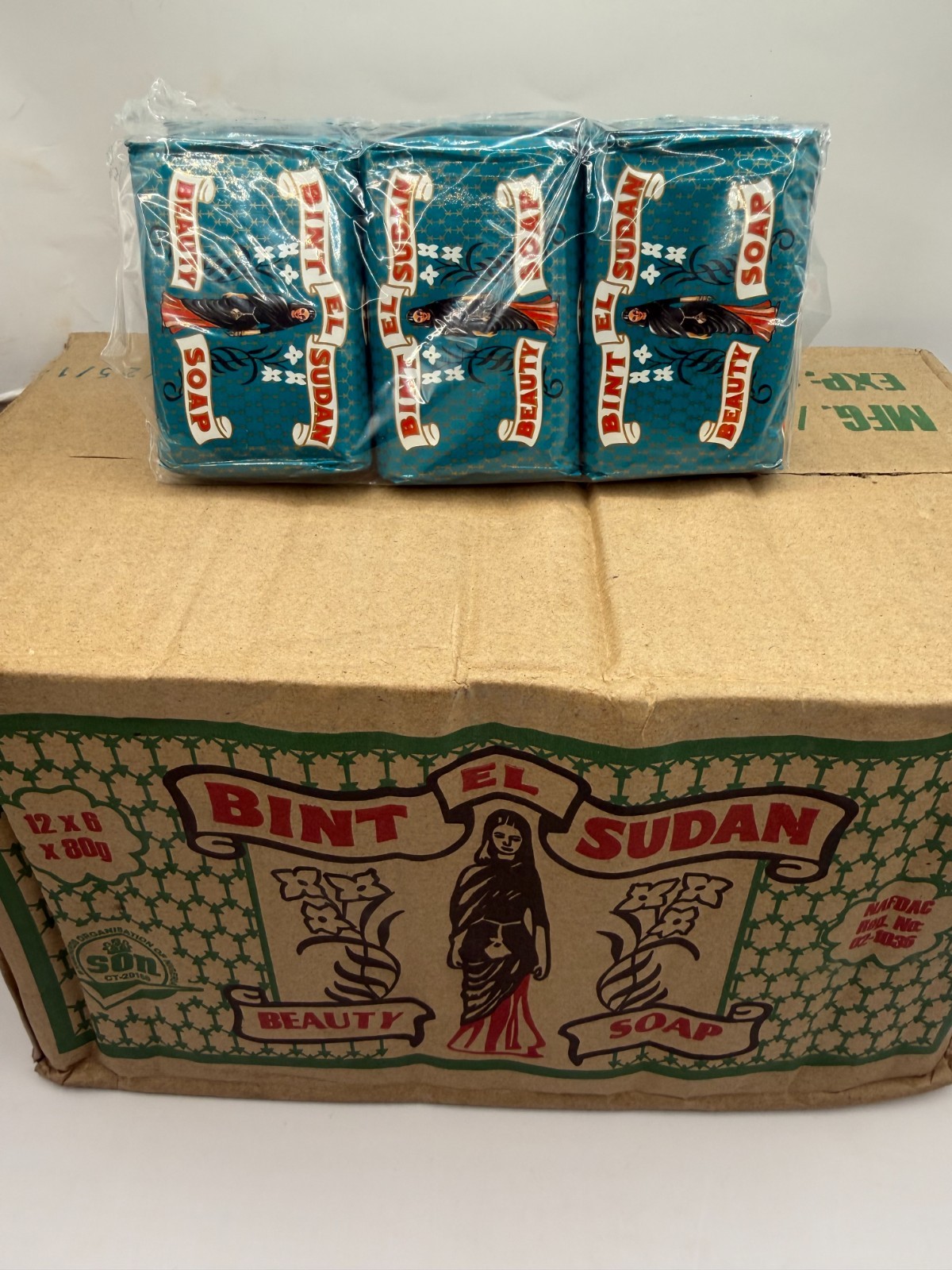 BINT EL SUDAN BAR SOAP 80G. Case of 72 Pieces (72 x 80G)
