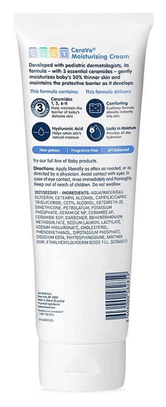 Cerave Baby Moisturizing Cream 8 Ounce