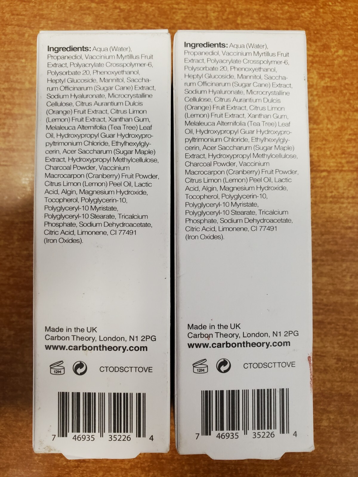 2 Pk: Carbon Theory Charcoal Tea Tree Oil/Vitamin E Overnight Serum 1oz ea E11C
