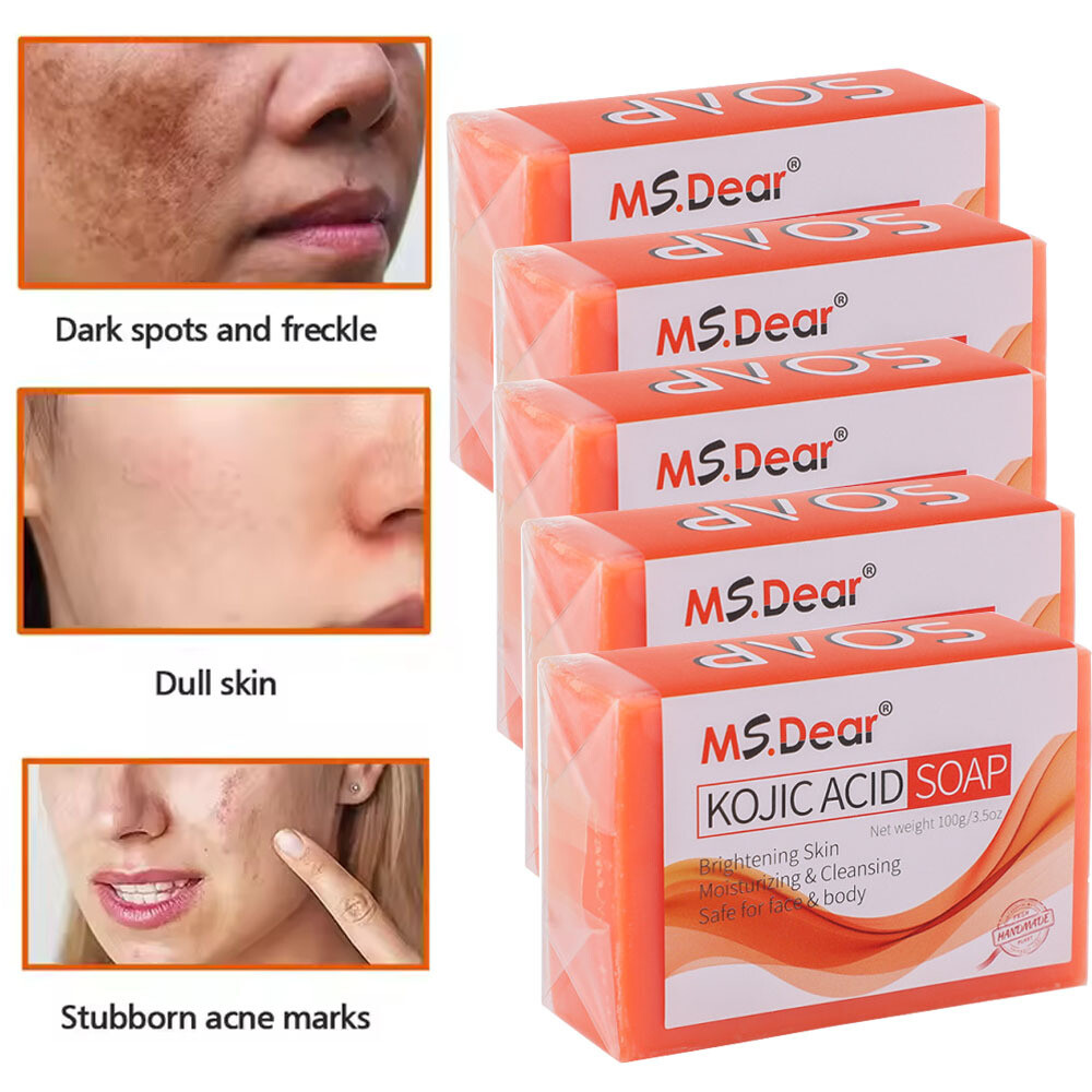 5/3X Skin Brightening Soap Original Kojic Acid Soap for Dark Spot Whitening 100g