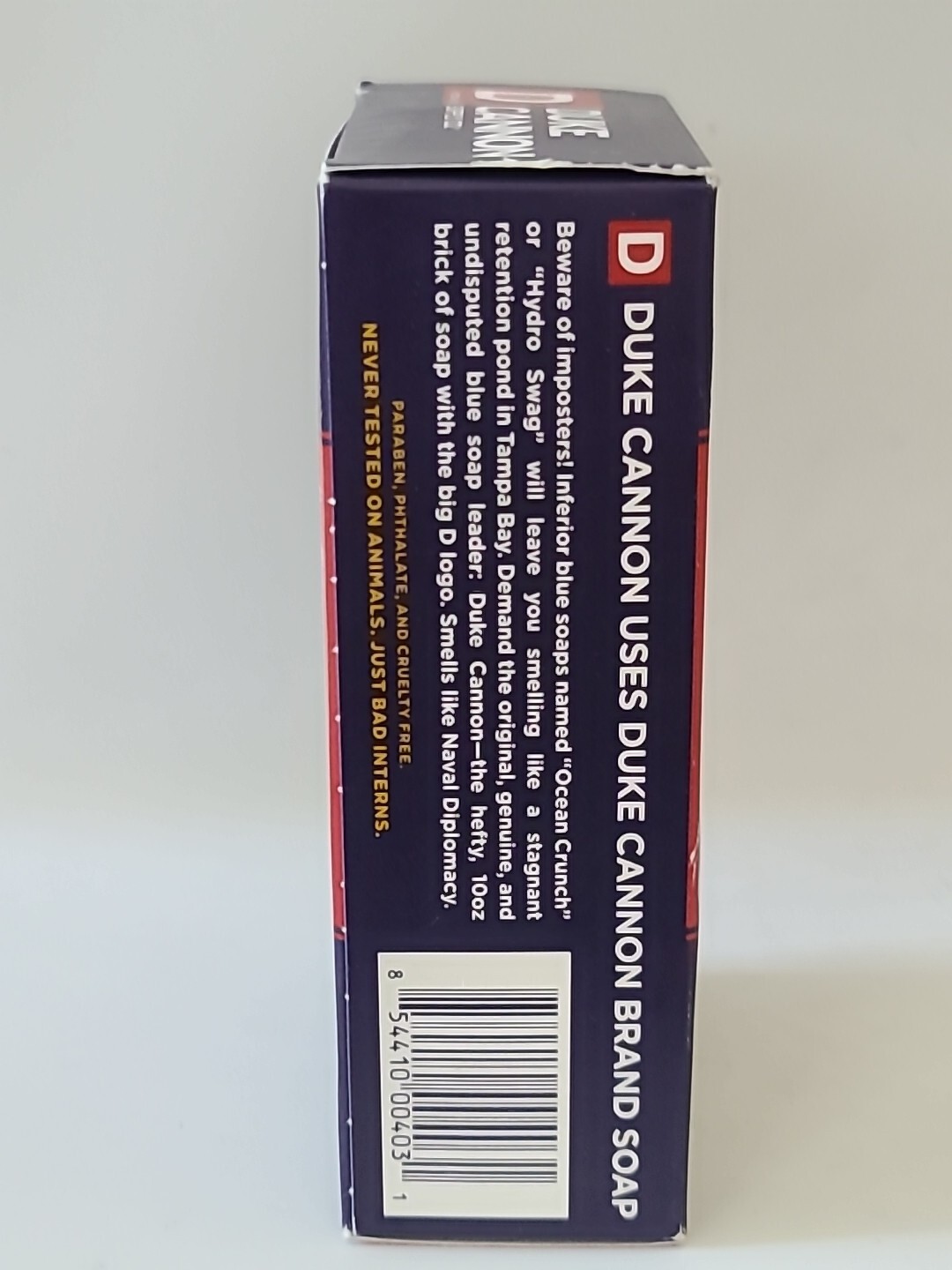 ( 1 ) Duke Cannon Supply Co. Big Ass BRICK of SOAP NAVAL DIPLOMACY 10 oz