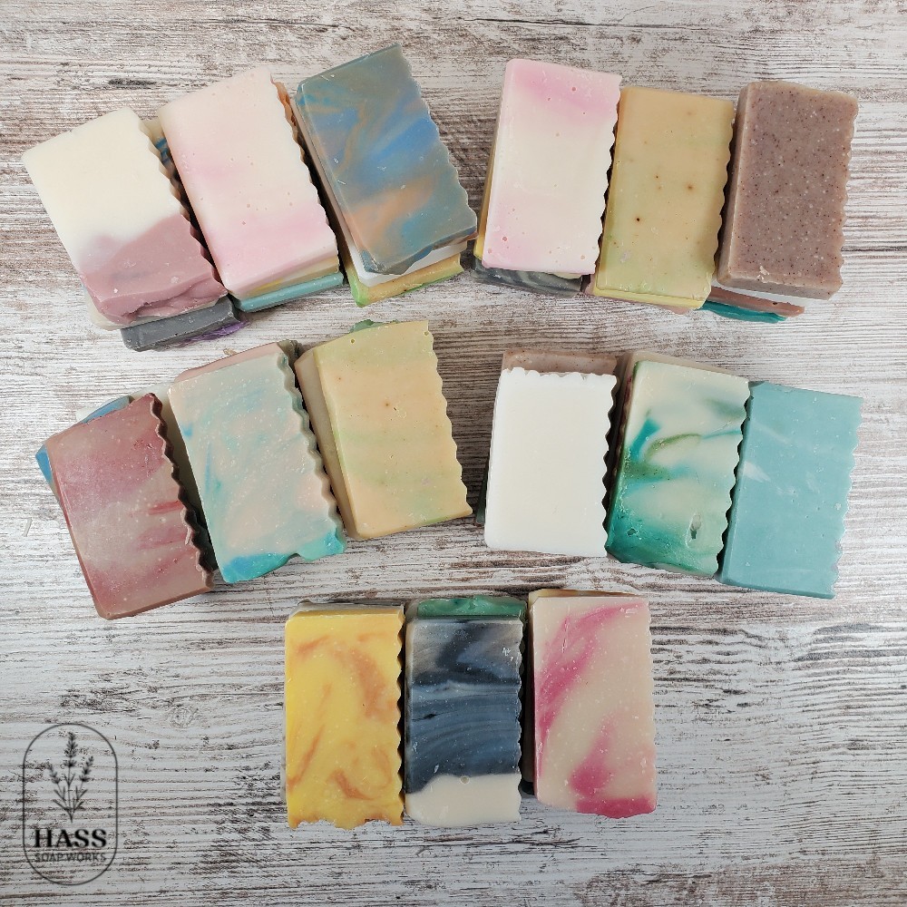Handmade Bar Soap Samples Ends Assorted Scents Cold Process Natural Bars 12oz