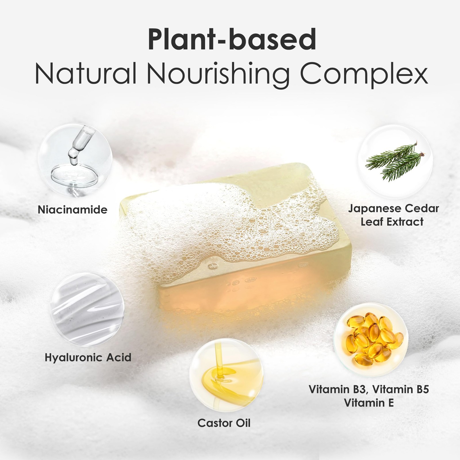 Glycerin Soap Bar 2 Pack (2x180g/6.3 oz) for & Body, Natural Transparent Soap…