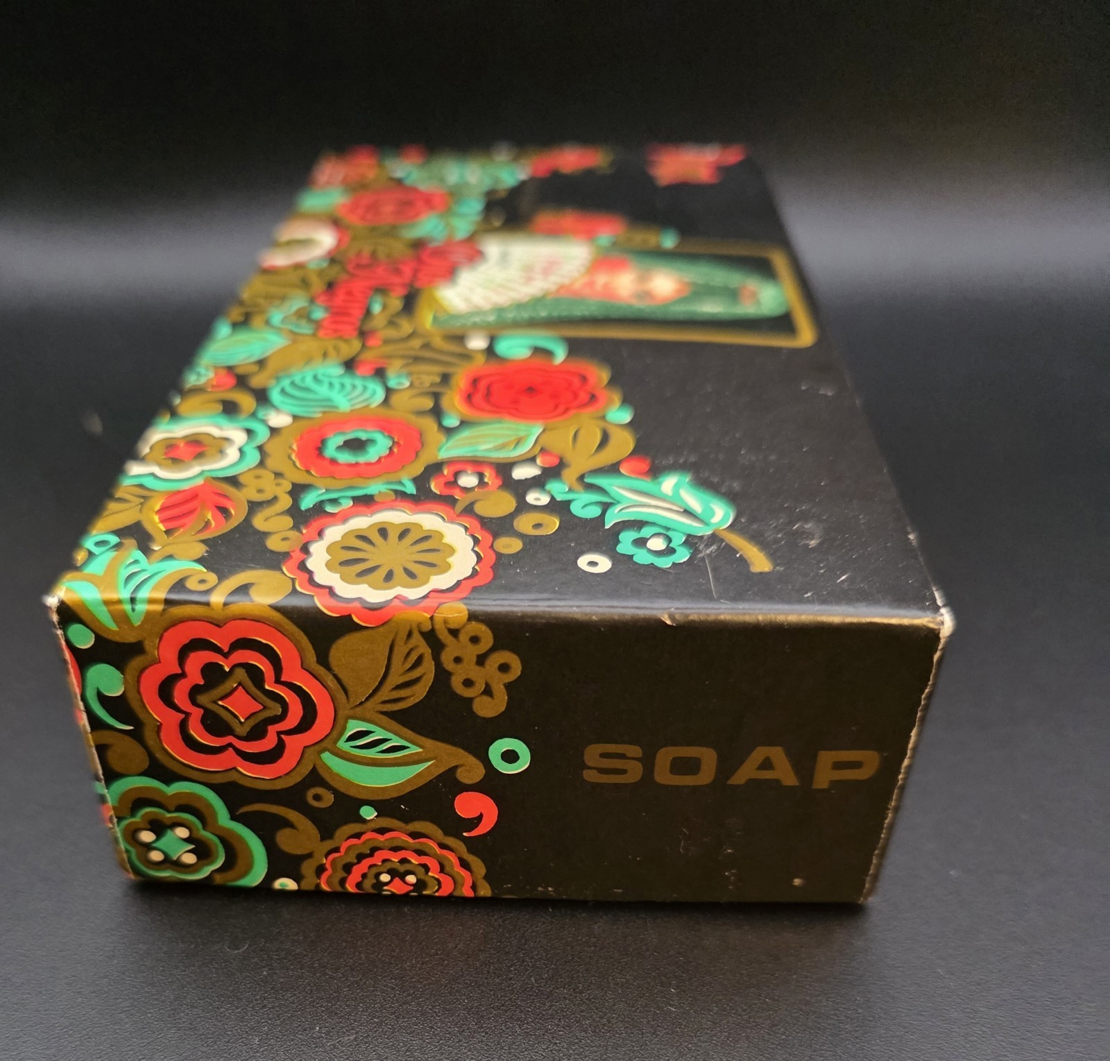 VTG Soaps Ojos Negros Jabon Barcelona Spain Boxed Set of 3 Bars NIB Sealed Soap