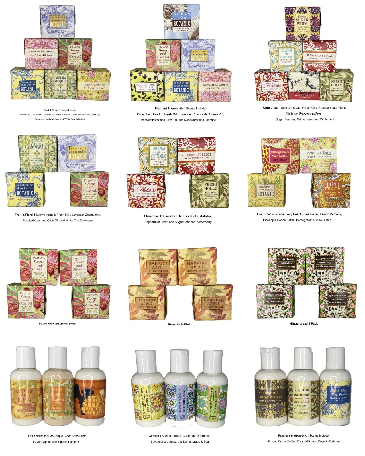 Greenwich Bay Trading Company Soaps and Lotions, Multi-Packs
