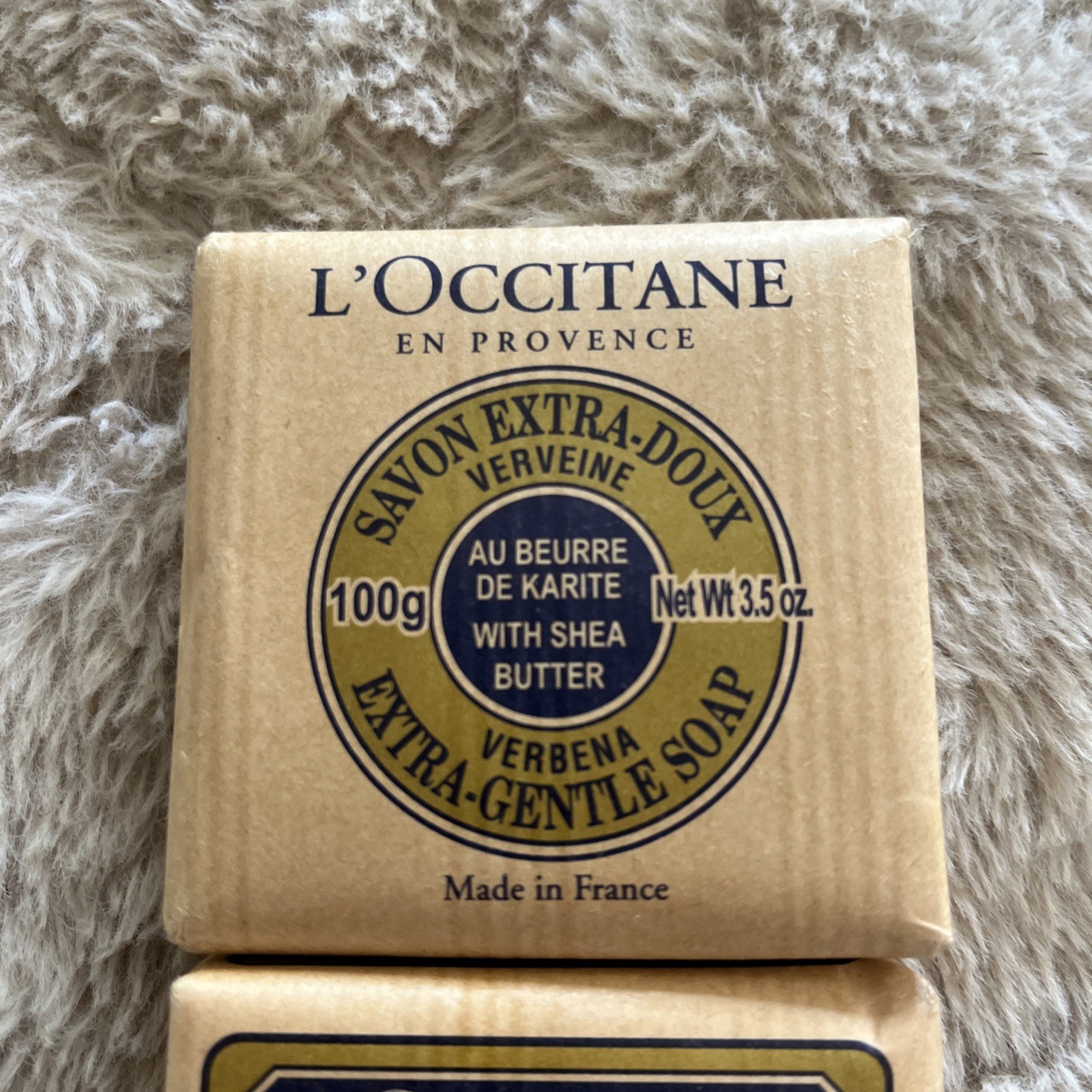L’Occitane Verveine Verbena Bar Soap Shea Butter 3.5 oz / 100g Lot Of 2