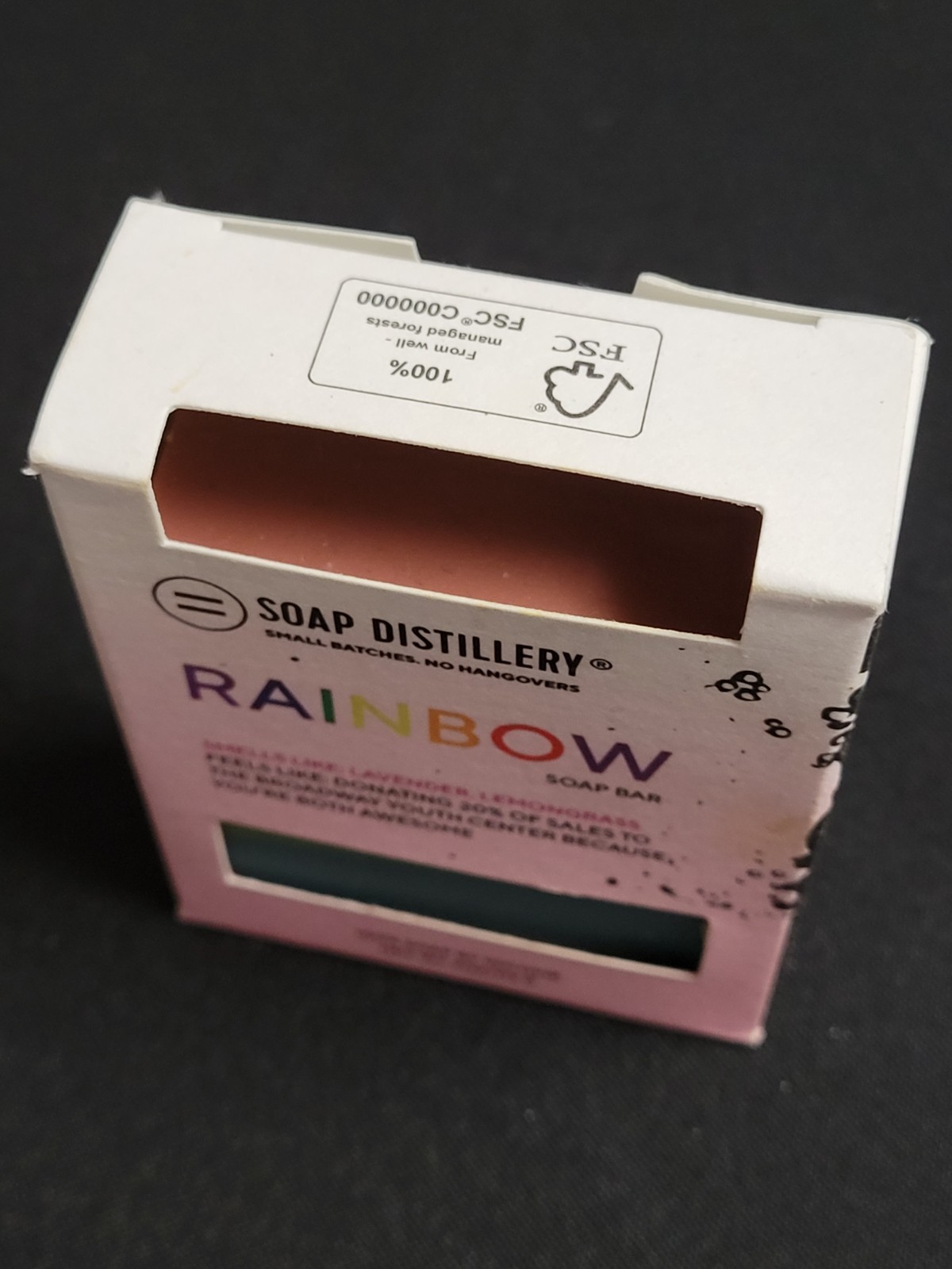 Soap Distillery Rainbow Soap Bar 4 oz (2023) Brand New Factory Boxed USA Soap
