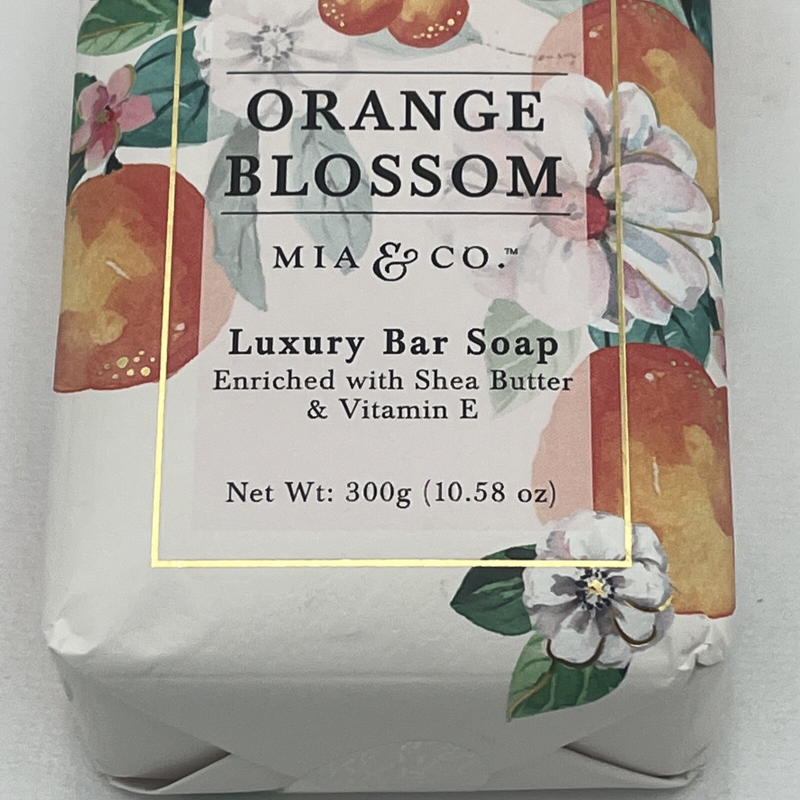 Mia & Co. Fresh Citrus Orange Blossom Luxury Bar Soap Shea Butter Vit E 10.58 oz