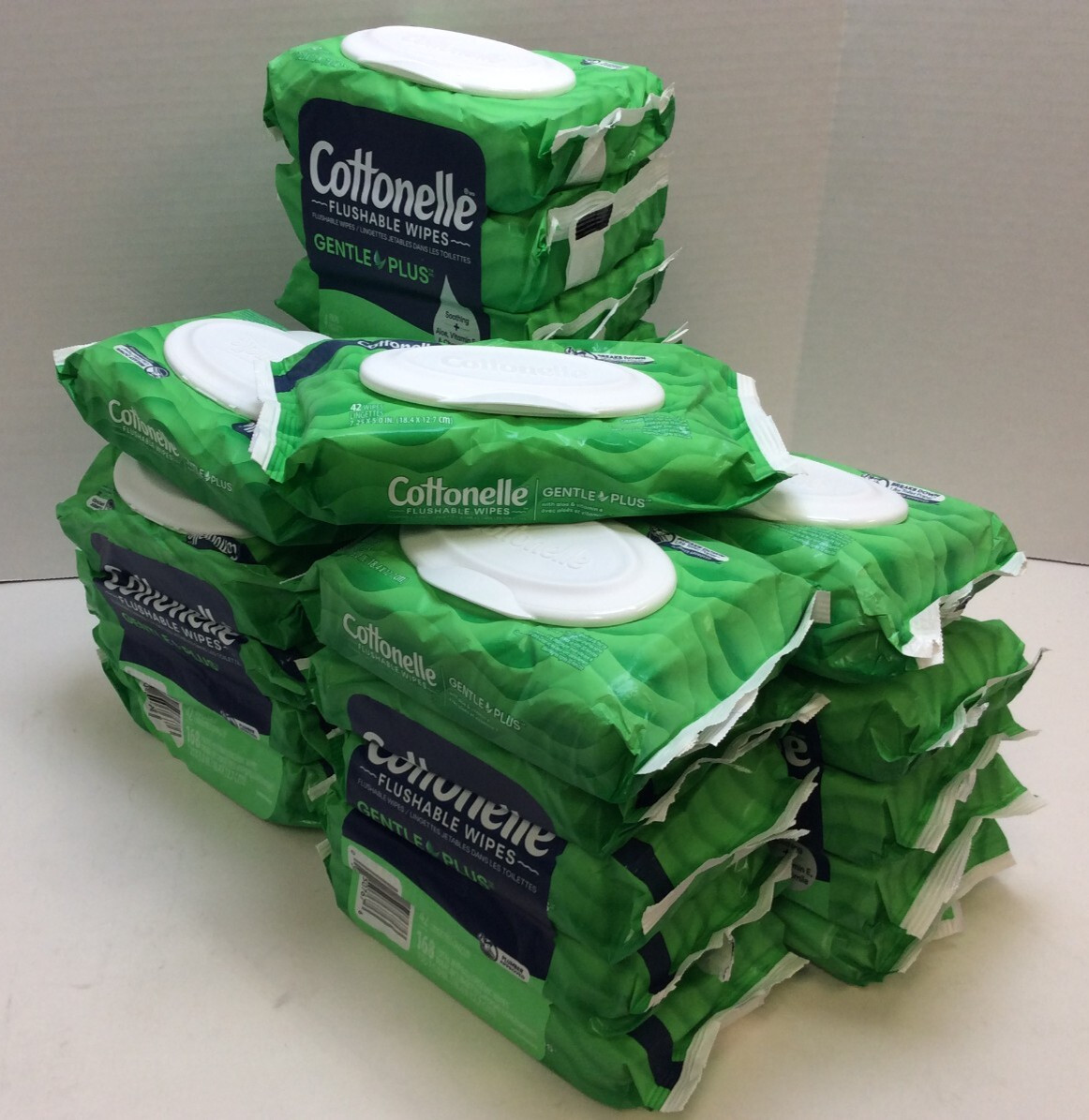Cottonelle Aloe Flushable Wet Wipes 42/Bag 1008 Count, DISHEVELED BAGS LONG DATE