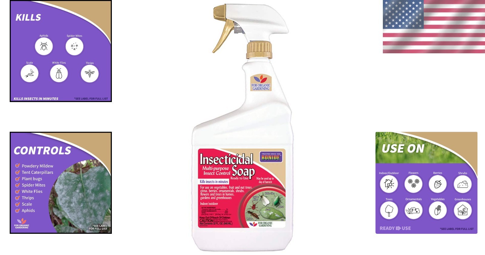 Captain Jack’s 32oz Organic Insect Soap Spray – Protect Your Plants Naturally!