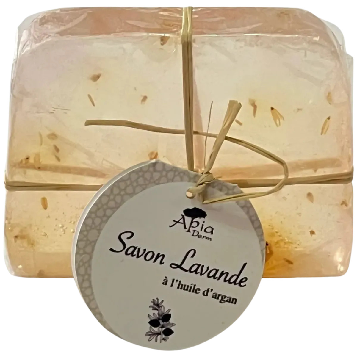 Argan & Lavender Transparent Glycerin Soap- Made in Morocco -CP- 100g