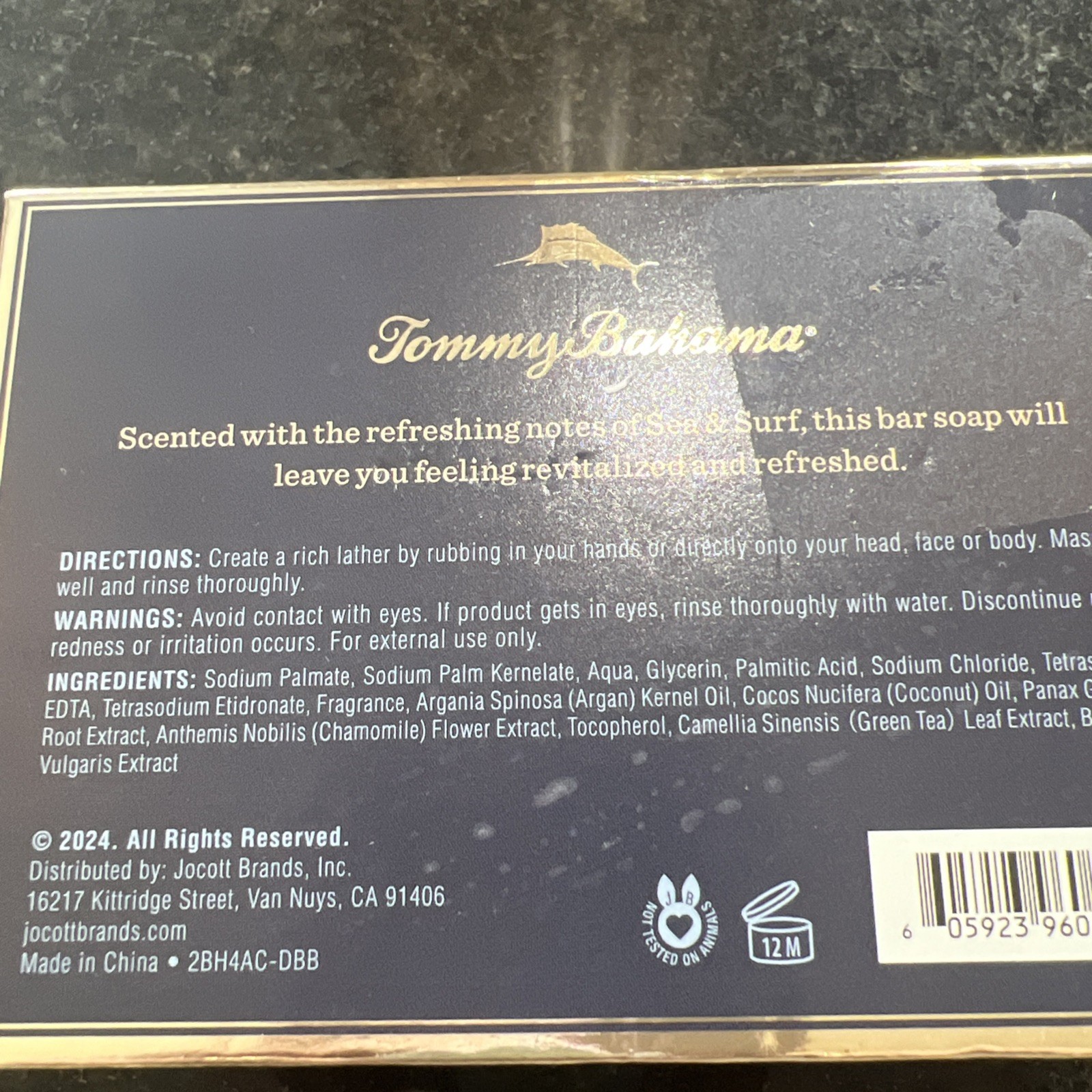 Tommy Bahama Bar Soap For Men Sea & Surf 10 Oz Hair Face & Body
