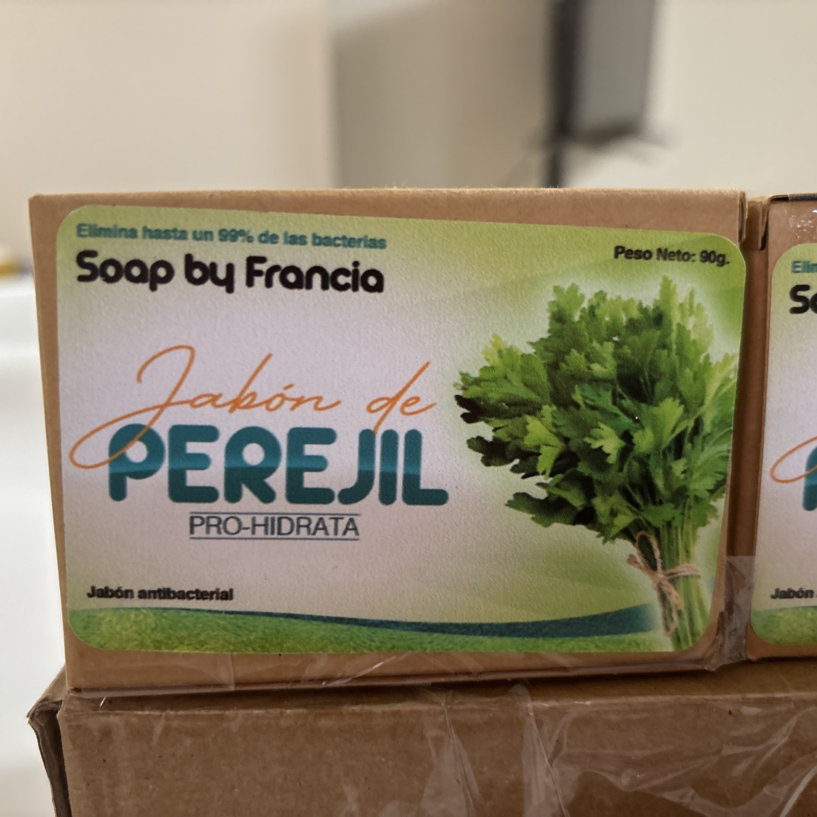 Jabón de Glicerina Perejil 100% Natural Handmade Soap