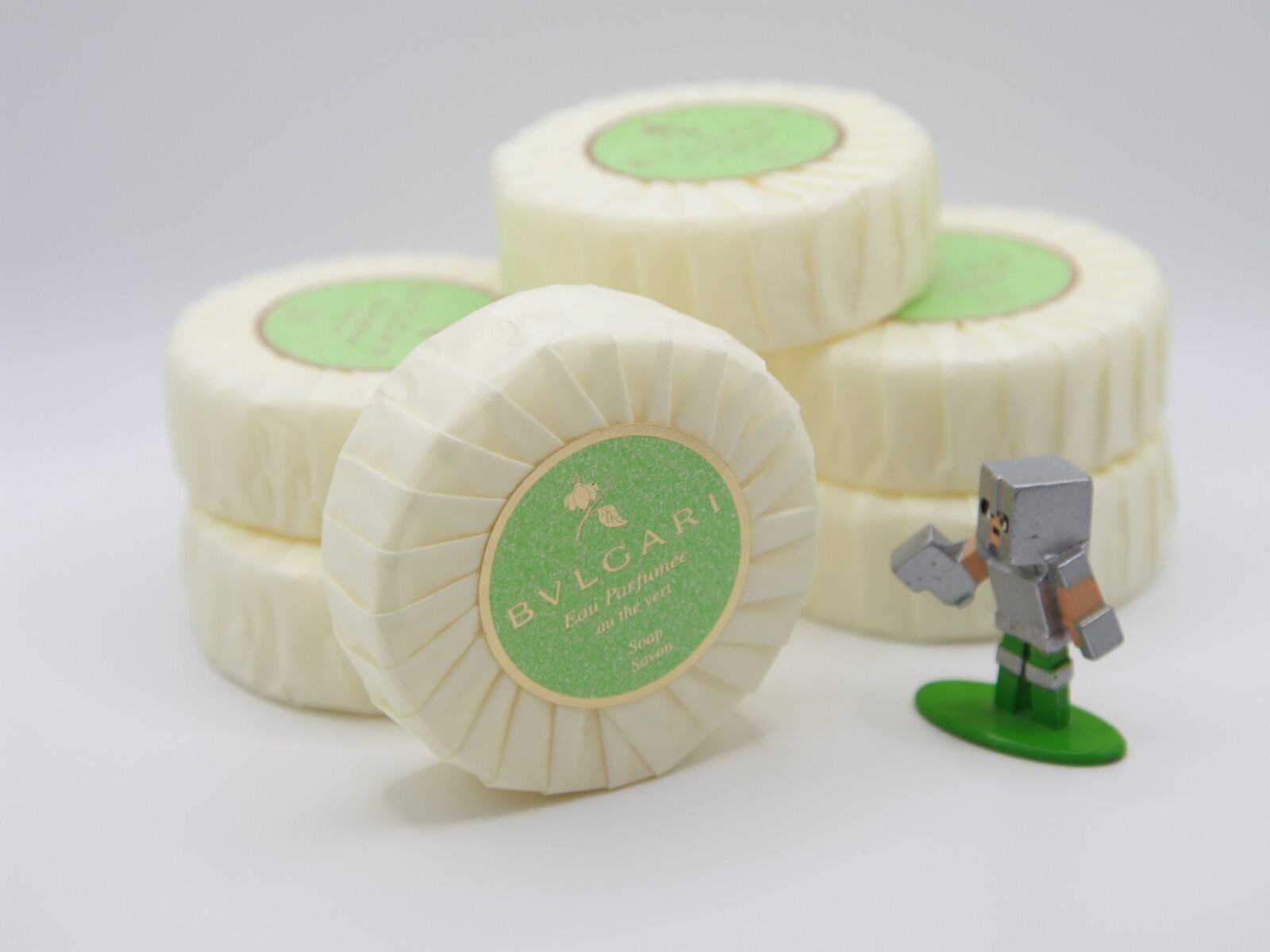 BVLGARI Au The Vert (Green Tea) Resort Soap Bar, Pack of 6 – 6×2.6oz (6x75gr)
