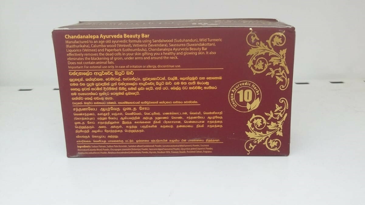 SOAP Chandanalapa TRULY Hebal BEAUTIFUL Care Skin Healthy unique transparent
