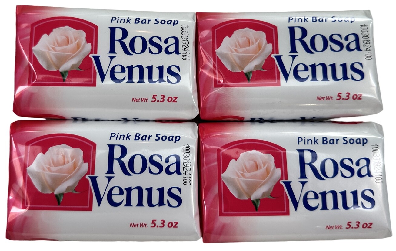 Jabon Rosa Venus Rosado Classic 150 g / 5.3 oz Soap Bar, 2, 4,6,10,20 or 40 Pack