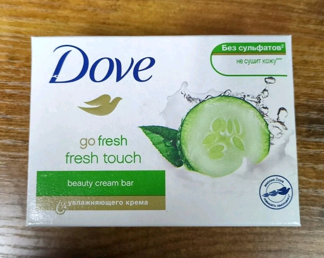 6 Dove Cool Moisture Cucumber & Green Tea Beauty Cream Bar Soap 3.75oz Original