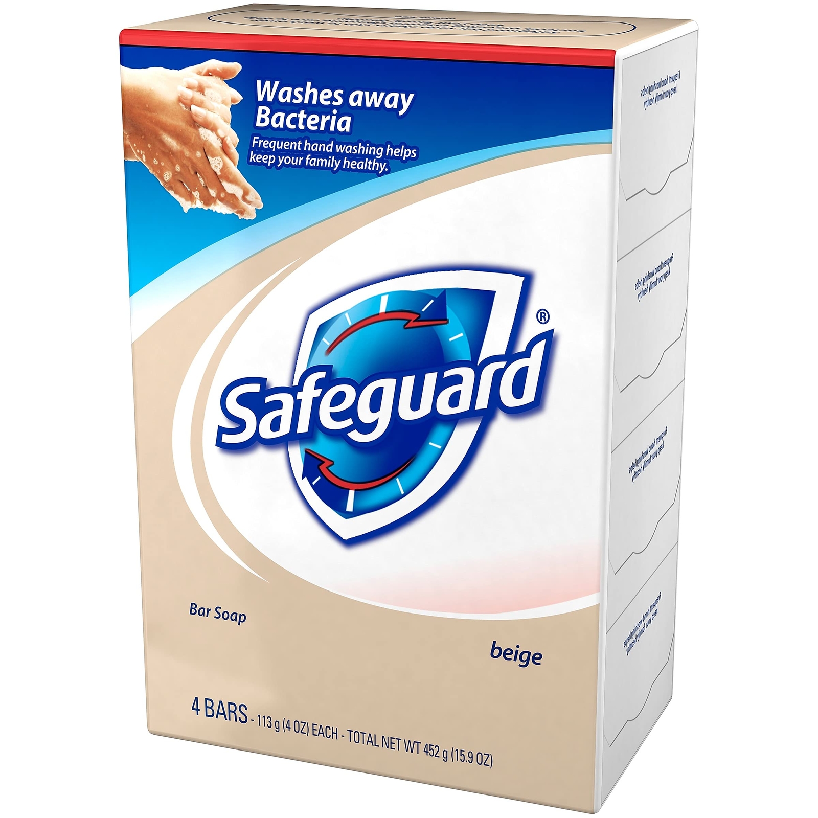 Safeguard Deodorant Bar Soap, 4-oz., Beige 56 Bars