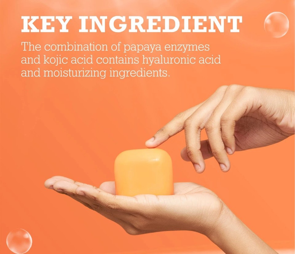 Lot Of 2 Kojic Acid & Papaya Skin Brightening Soap Exfoliating Facial Bar New