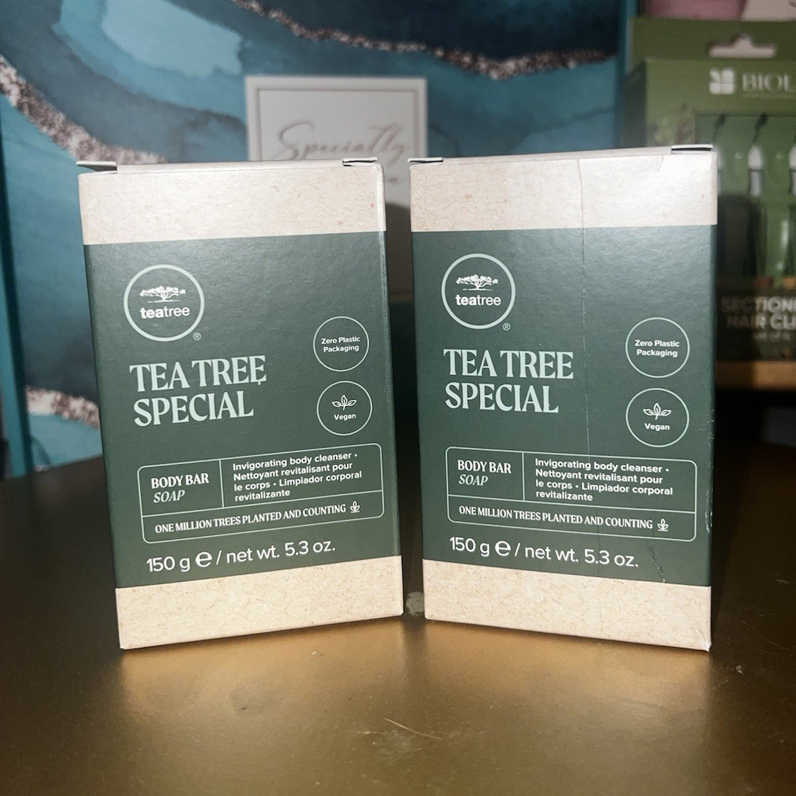 PAUL MITCHELL Tea Tree Special Body Bar Soap, 5.3 oz, Vegan, 2 Boxes