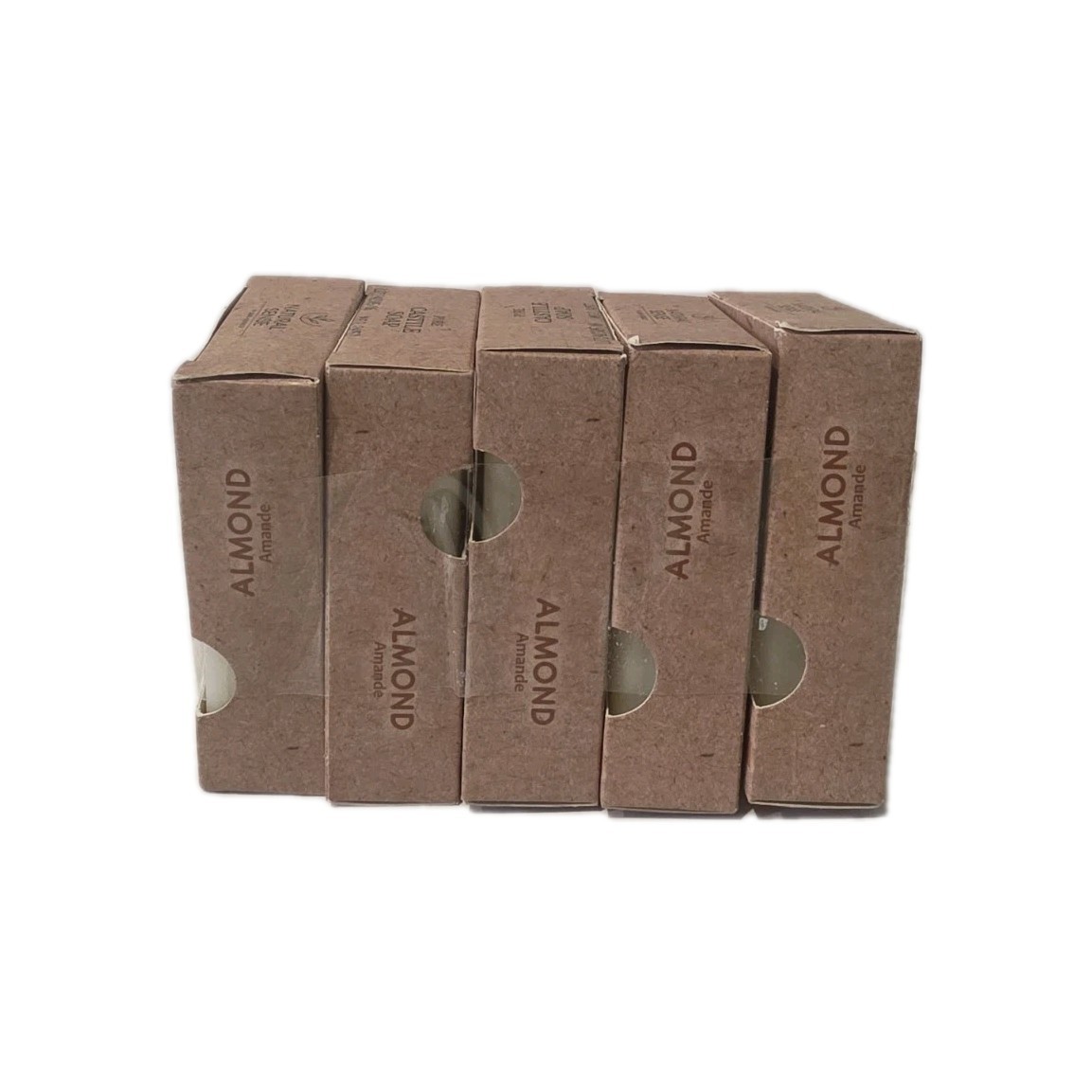 Pure CASTiLe Soap AlmonD Pack Of 5 Natural SENSe Base PLANT