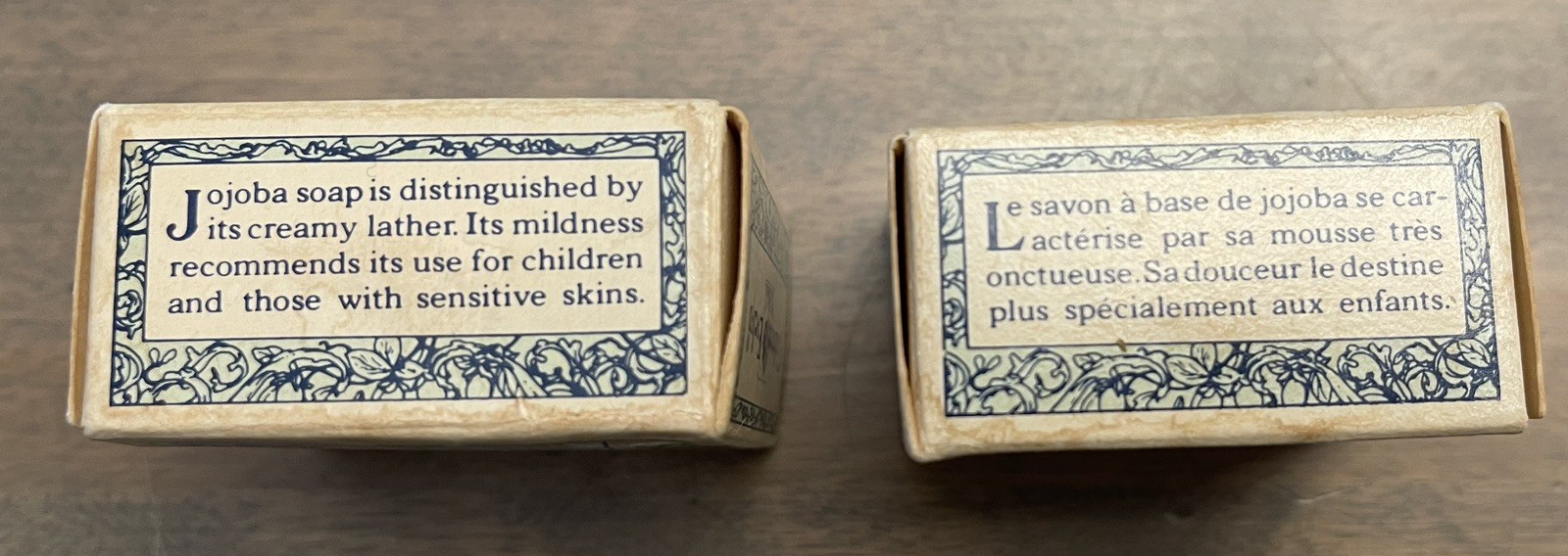Vintage 1978 Crabtree Evelyn Seashell Jojoba Soap Set of 2 in Org Boxes 0.9 oz