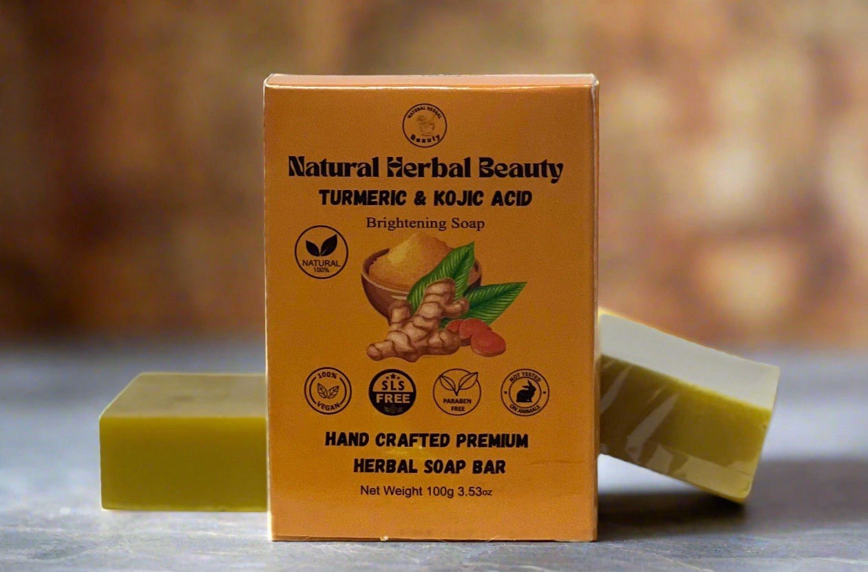Turmeric & Kojic Acid Bar Soap for Brightening Skin Organic Soap