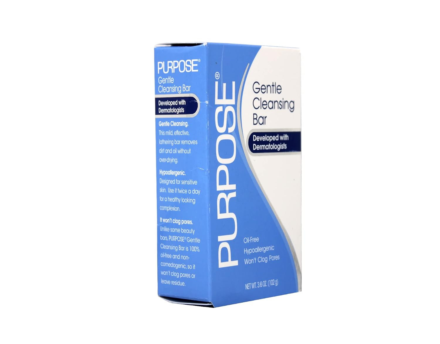 PURPOSE Gentle Cleansing Bar, Developed with Dermatologists for All Skin Types,