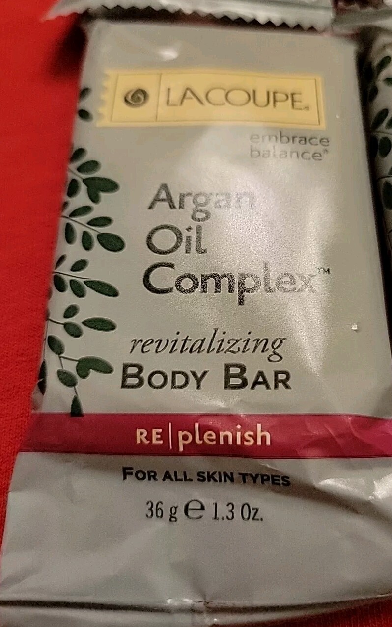 LOT of 20 – LACOUPE ‘ARGAN OIL COMPLEX’ Revitalizing FACIAL BAR SOAP 1.3 Oz