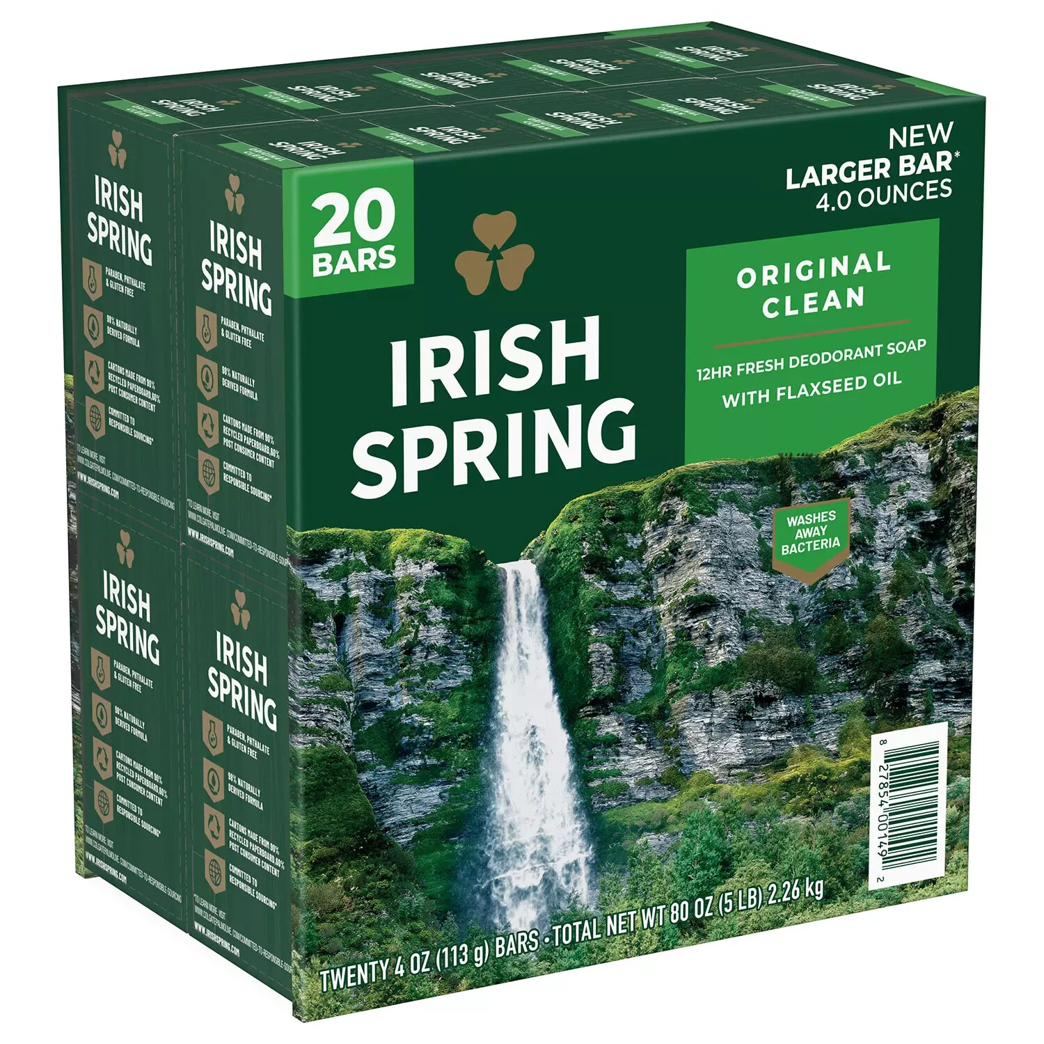Irish Spring Bar Soap, Original Clean (4 oz., 20 ct.) Great Price