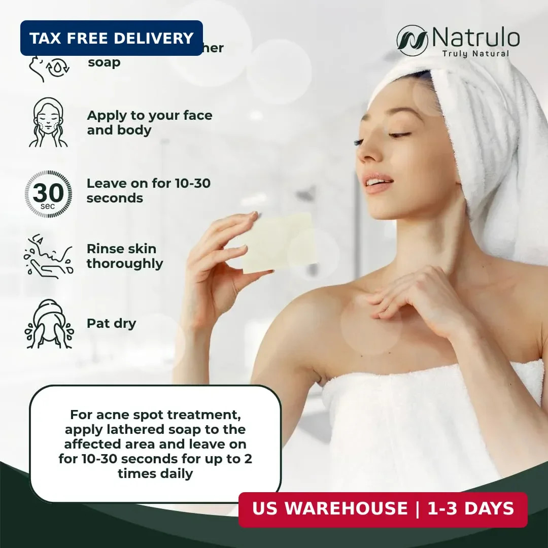 Tea Tree Soap – Natural Defense Tea Tree Oil Wash Bar for Face & Body – Remedy S