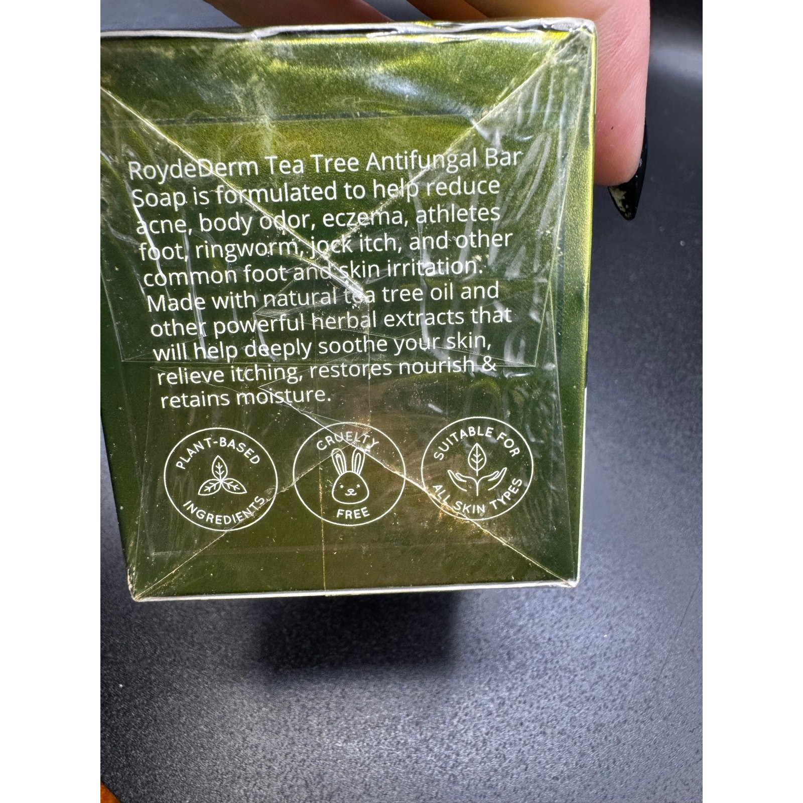 NWT RoyceDerm Tea Tree Oil Anti Fungal Soap Bars- Set of 2