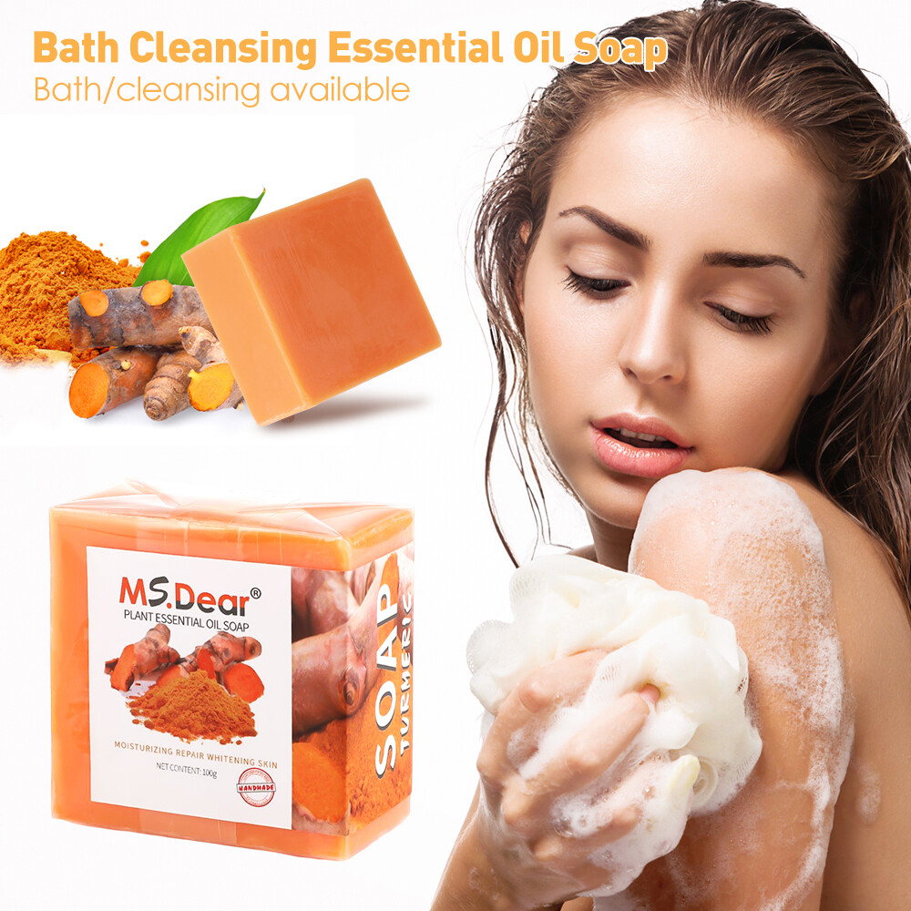 Tumeric Soap Skin Whitening Dark Spots lightening Acne Brightening Turmeric 100g