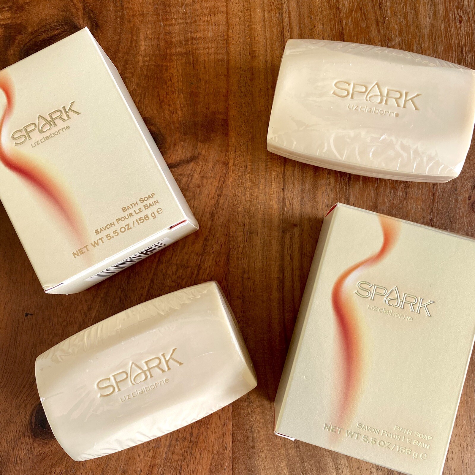 LOT OF 2 – SPARK by Liz Claiborne 5.5 oz Ea. Womens Bath Perfume Soap 156g NIB