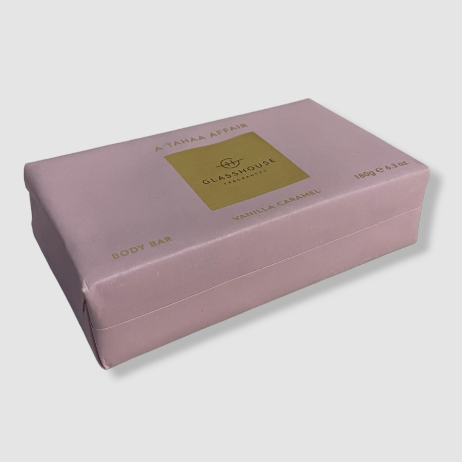 $15 GLASSHOUSE FRAGRANCES Vanilla Caramel A Tahaa Affair Body Soap Bar | 6.3 oz