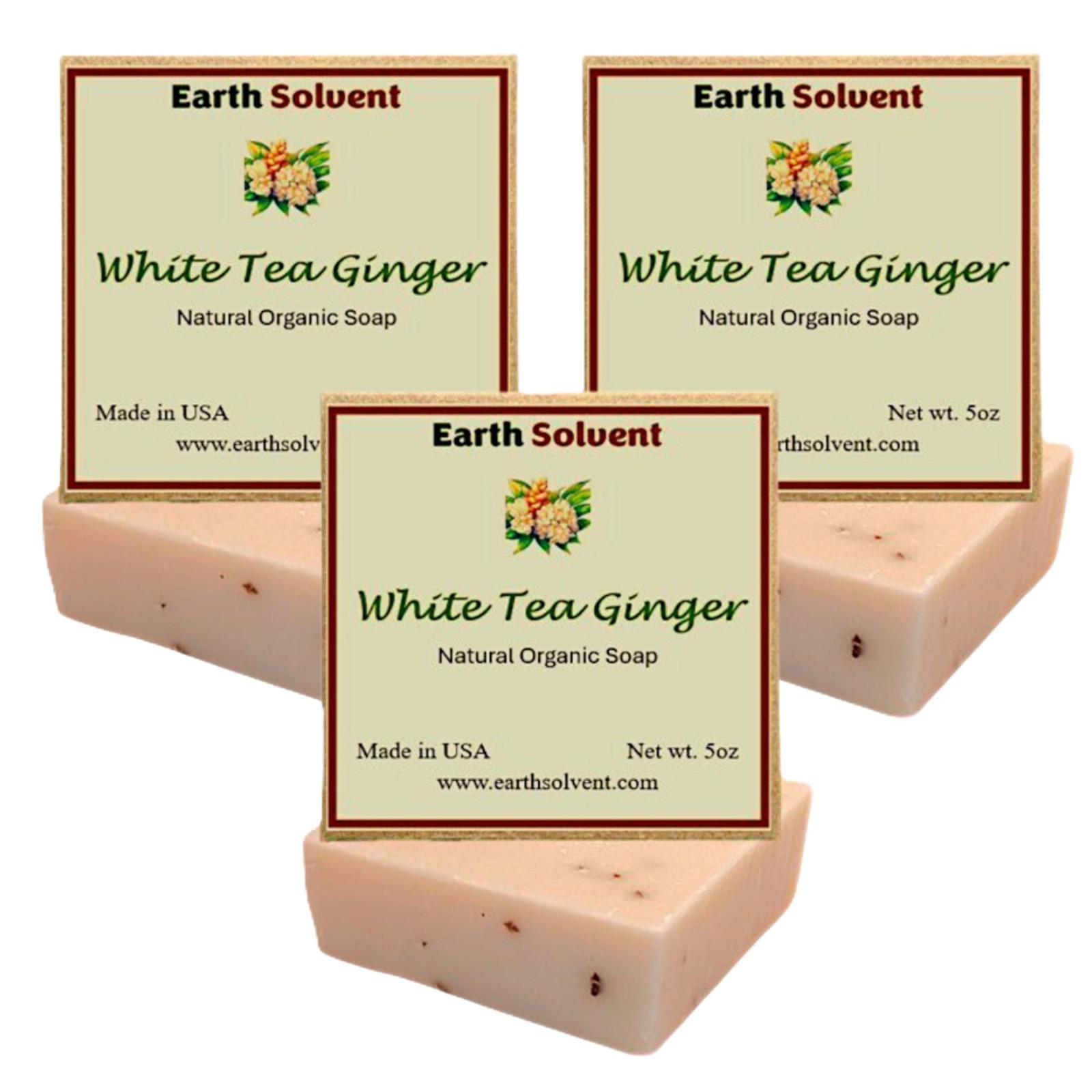 Bar Soaps Natural Organic Soap Bars Made in USA 5oz each Pack of 3
