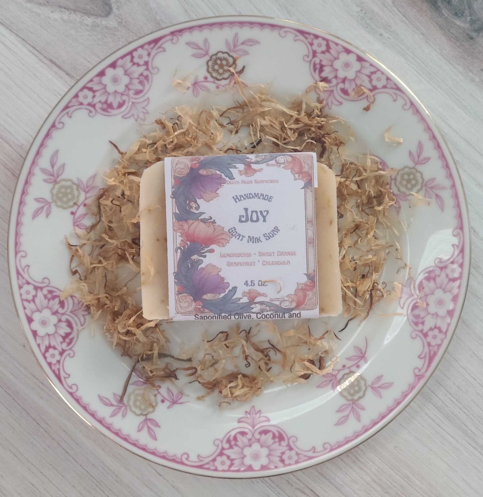 Handmade Joy Goat Milk Soap, + samples, Bright Citrus, ships fast