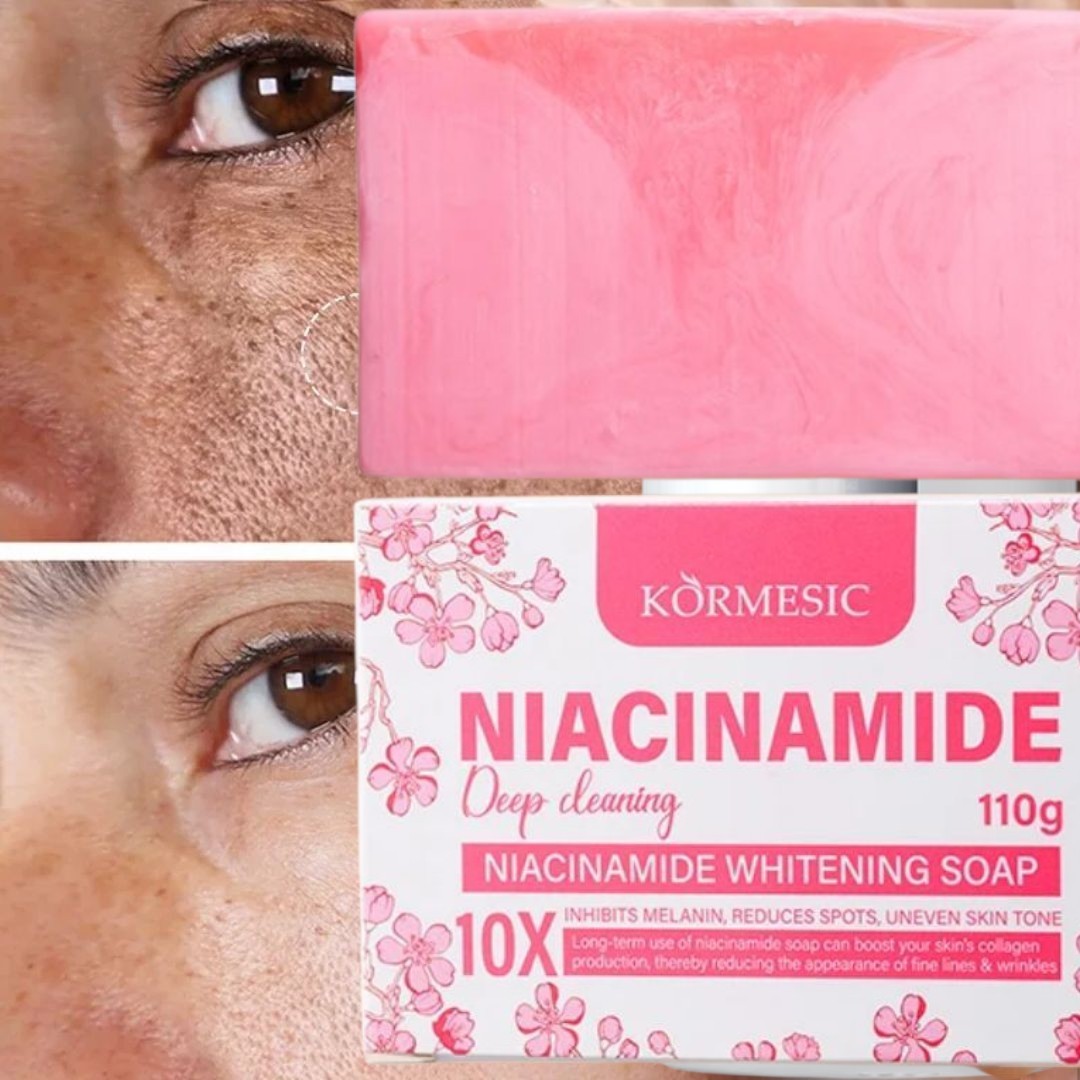 3-pk Niacinamide Brightening Soap Anti-Dark Spot Cleanser, 110g [USA Stock]