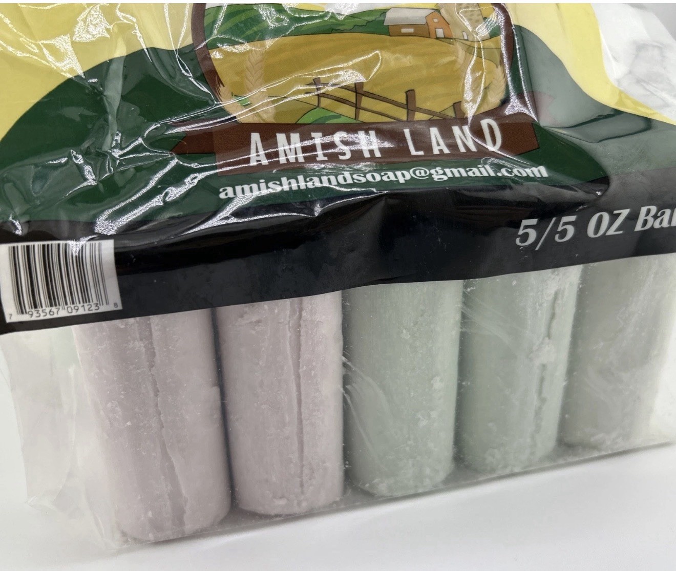 2 BAGS Amish Land Bar Soap 5 Large Bars Each (10 Bars TOTAL)