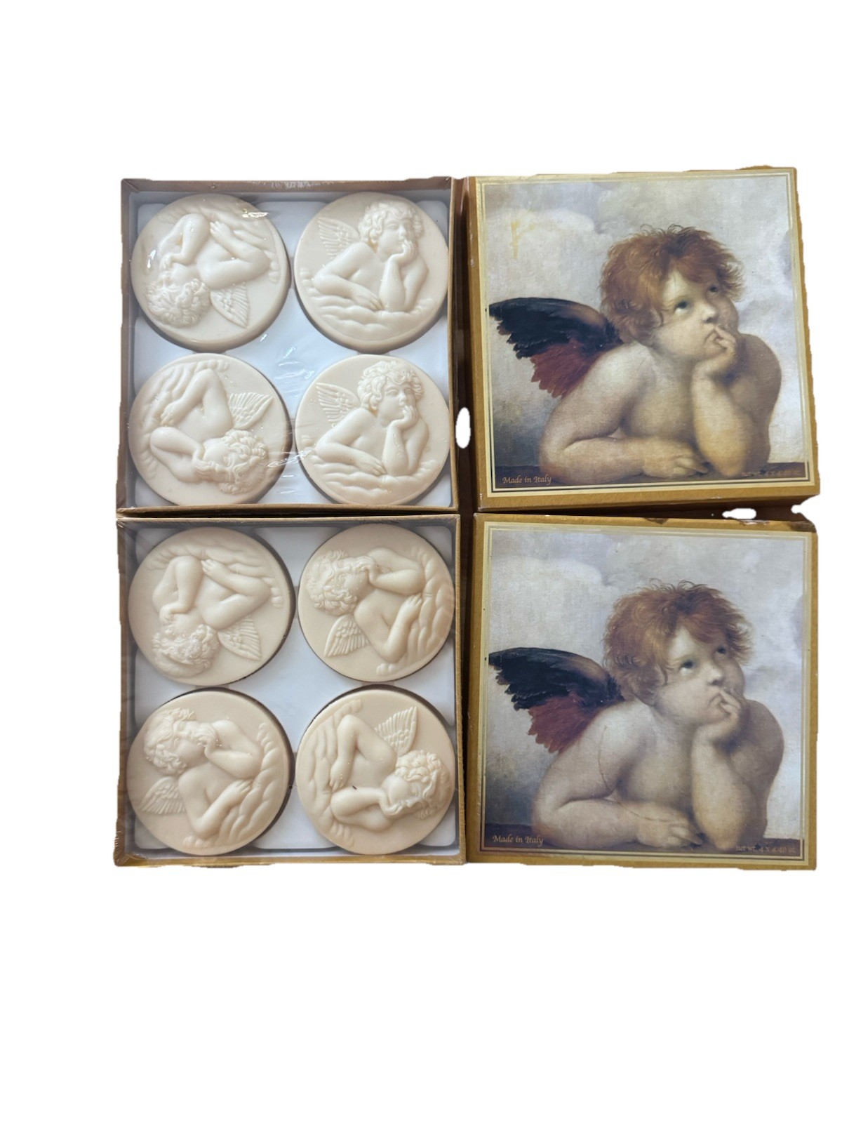 Saponificio Artigianale Fiorentino Angel Cherub Soaps Italy Handmade 8 Bars New