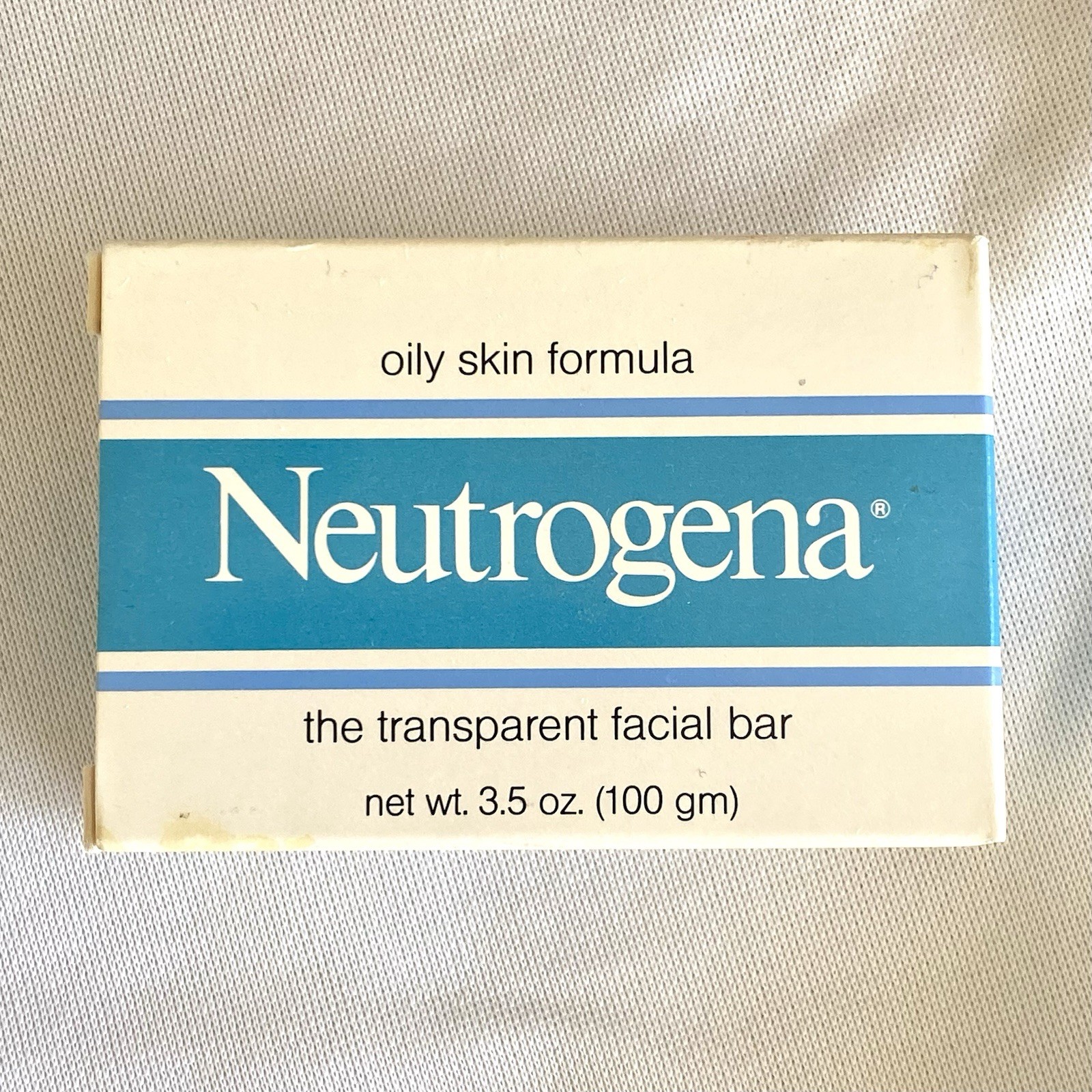 Neutrogena Soap NOS Transparent Facial Bars Oily Skin 1990 Vintage 3.5 Oz Rare